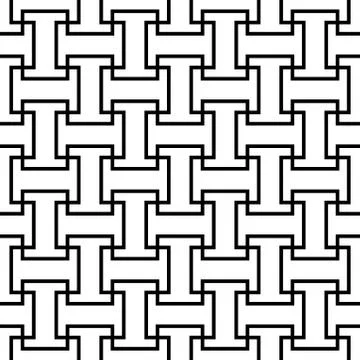 Cross geometrical linear texture. seamless abstract graphic illustration. 스톡 일러스트