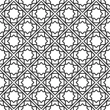 Cross geometrical linear texture. seamless abstract graphic illustration. Stock Illustration