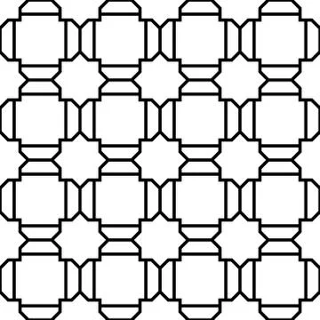 Cross geometrical linear texture. seamless abstract graphic illustration. Stock Illustration