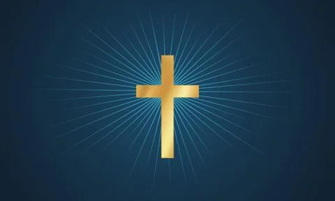 Cross in glow Иллюстрация