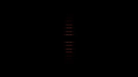 Cross of Golden Lights, Vertical Roll Repeat, Black Background 3D Motion 스톡 동영상 125610358