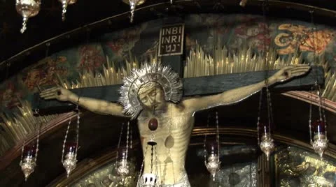Cross golgotha Stock Footage 8911698