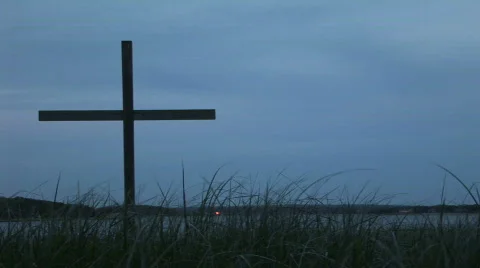 Cross in grass 動画素材 580711