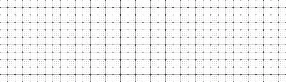 Cross grid seamless pattern on white background. Square paper with black line Illustrazione stock