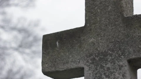 Cross headstone Stock Footage 51731248
