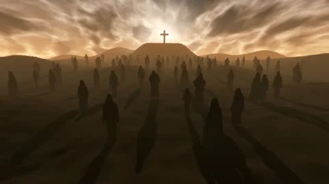 Cross on the Hill Video stock 10846891