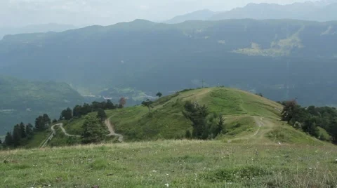 Cross on a hill in the mountains Stock-Footage 41465374