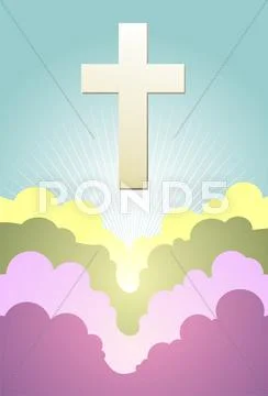 Cross icon design. Stock Illustration