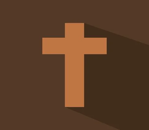 Cross icon illustrated in vector on white background Stock Illustration