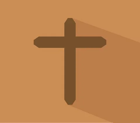 Cross icon illustrated in vector on white background Stock Illustration