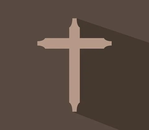 Cross icon illustrated in vector on white background Stock Illustration