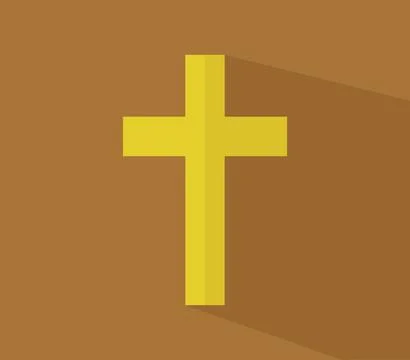 Cross icon illustrated in vector on white background Stock Illustration