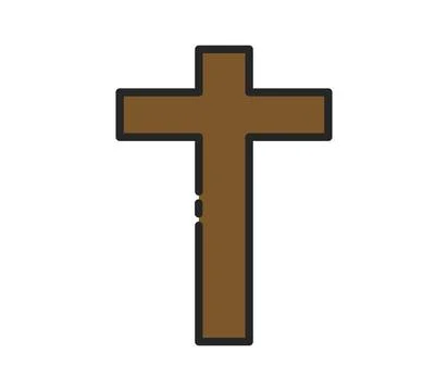 Cross icon illustrated in vector on white background cross icon illustrate... Stock Photos