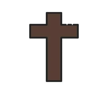 Cross icon illustrated in vector on white background cross icon illustrate... Stock Photos