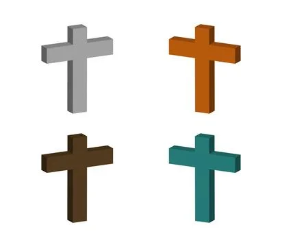Cross icon illustrated in vector on white background cross icon illustrate... Stock Photos