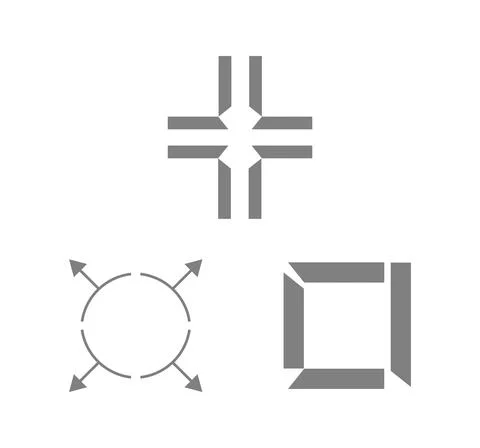 Cross icon isolated on white background Stock Illustration