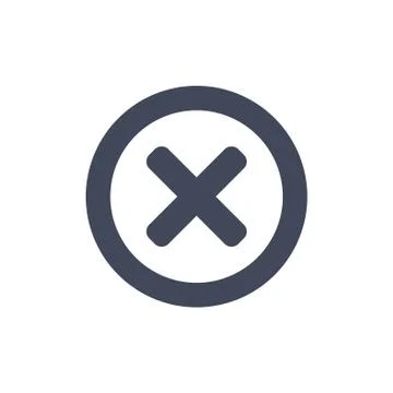 Cross Icon Vector flat design style Stock Illustration