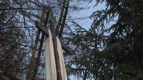 Cross inri 01 Video stock 22559949