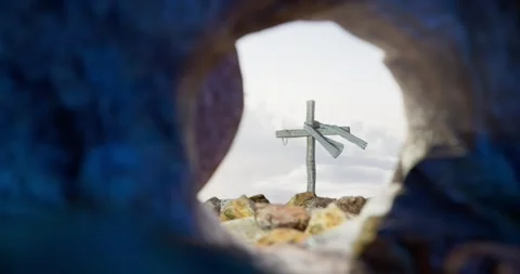 The cross of Jesus. Easter concept Vídeos de archivo 330449090