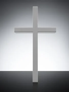 Cross with light Stock Illustration