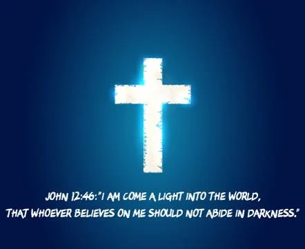 Cross light. Jesus light. Illustrazione stock