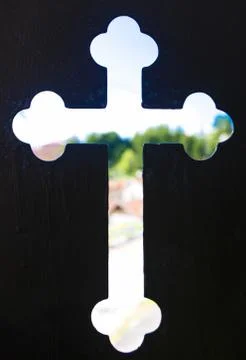 Cross of light Stock Photos