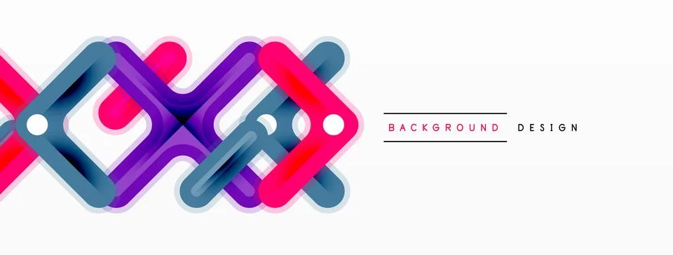 Cross line background minimal geometric template. Design for wallpaper, banner Stock Illustration