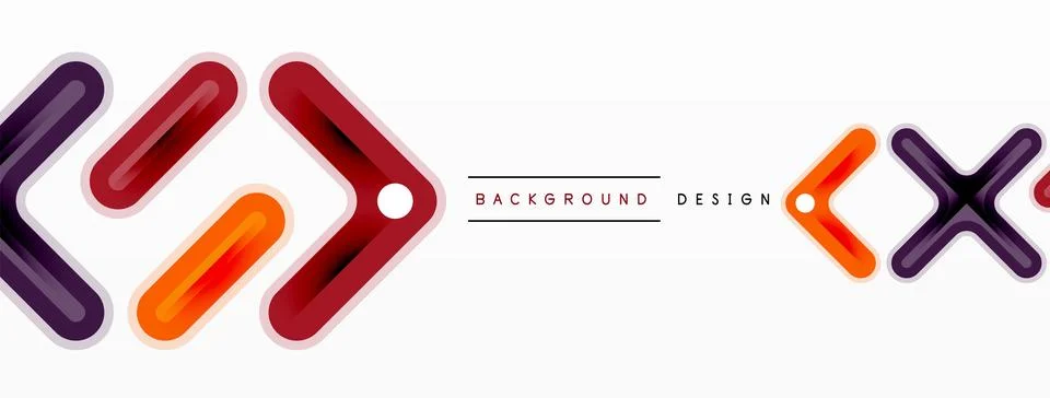 Cross line background minimal geometric template. Design for wallpaper, banner Stock Illustration