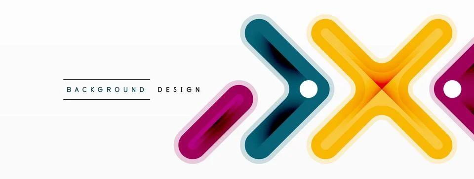 Cross line background minimal geometric template. Design for wallpaper, banner Stock Illustration