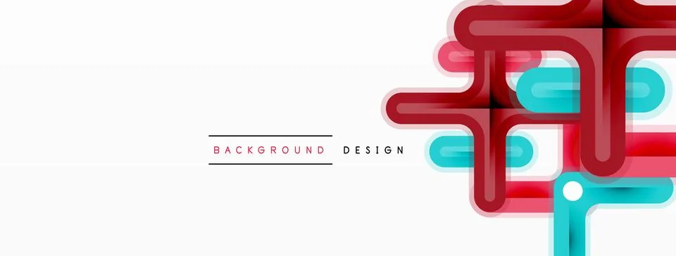 Cross line background minimal geometric template. Design for wallpaper, banner Stock Illustration