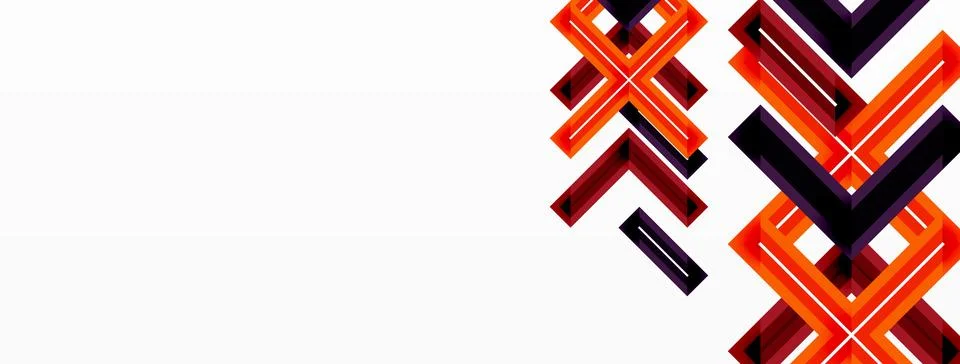 Cross line background minimal geometric template. Design for wallpaper, banner Stock Illustration