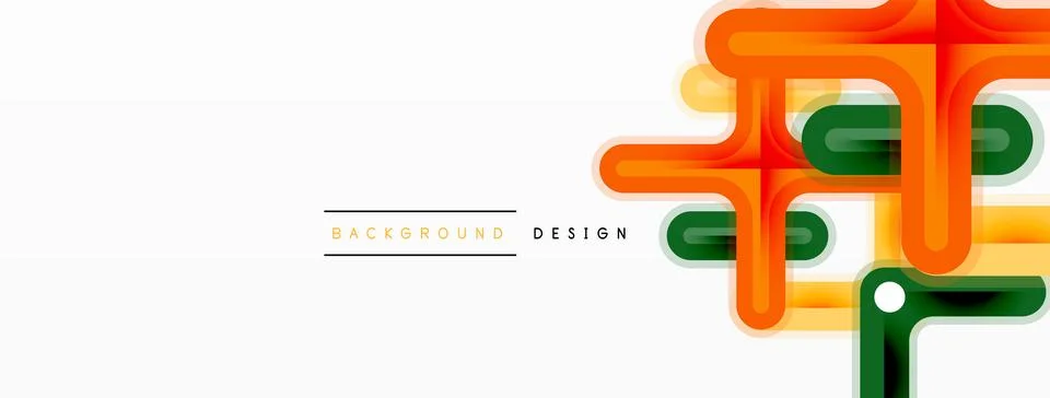 Cross line background minimal geometric template. Design for wallpaper, banner Stock Illustration