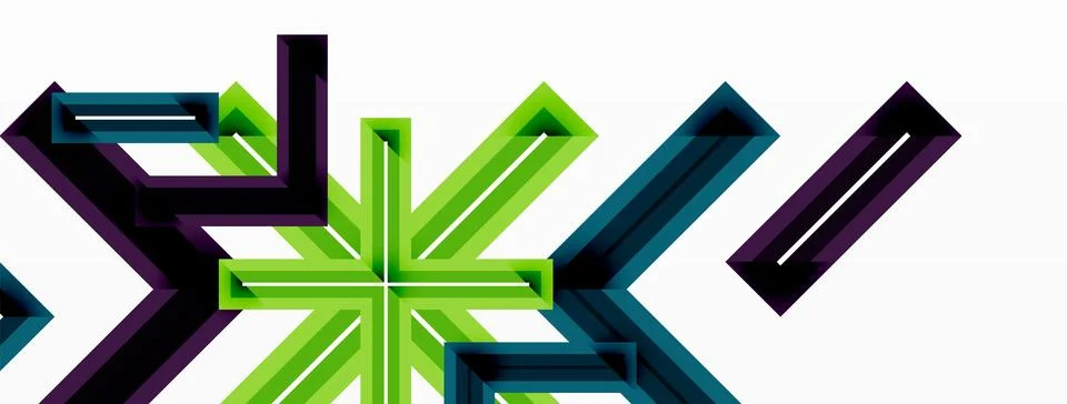 Cross line background minimal geometric template. Design for wallpaper, banner Stock Illustration