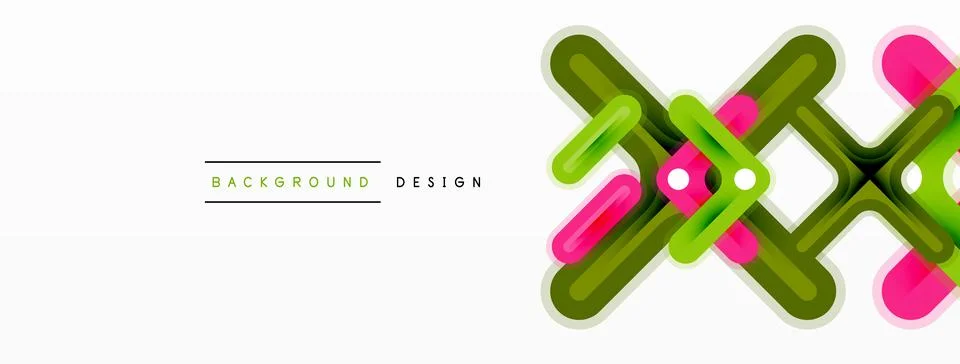 Cross line background minimal geometric template. Design for wallpaper, banner Stock Illustration