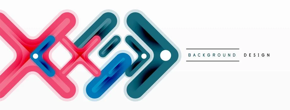 Cross line background minimal geometric template. Design for wallpaper, banner Stock Illustration