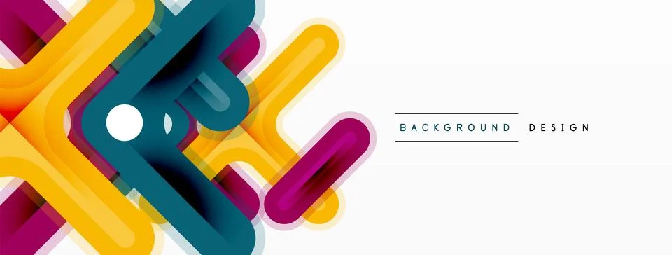 Cross line background minimal geometric template. Design for wallpaper, banner Stock Illustration
