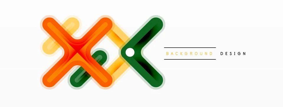 Cross line background minimal geometric template. Design for wallpaper, banner Stock Illustration