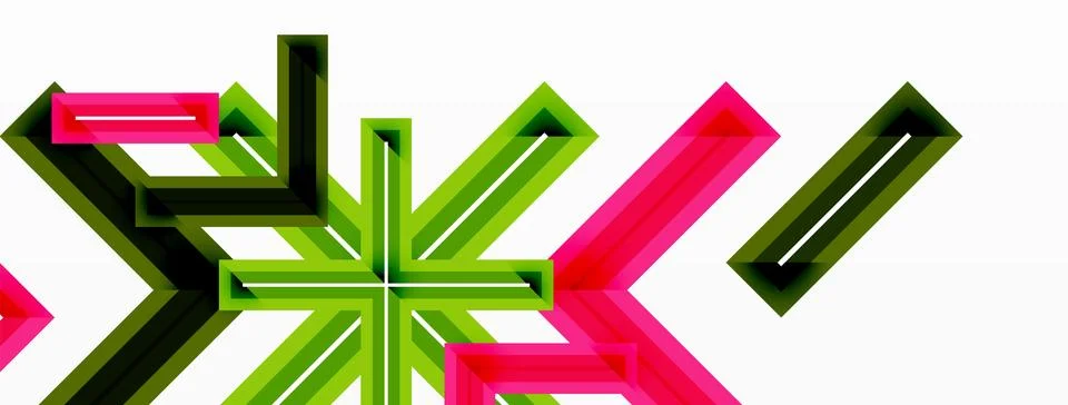 Cross line background minimal geometric template. Design for wallpaper, banner Stock Illustration