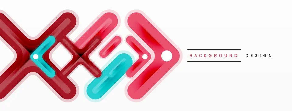 Cross line background minimal geometric template. Design for wallpaper, banner Stock Illustration