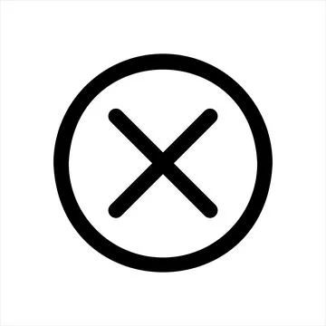 Cross line icon vector illustration isolated on white background Stock Illustration