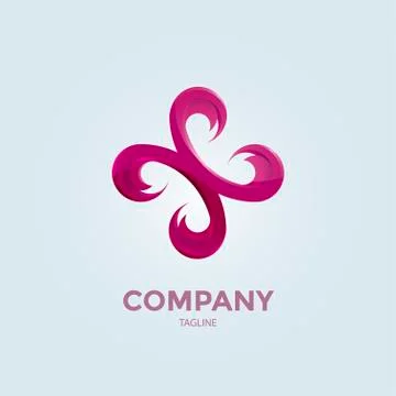 Cross logo. Design template icon with cross Illustrazione stock