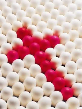 Cross Made With Eggs Stock Photos