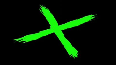 Cross mark animation Stock Footage 171067283
