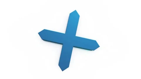 Cross mark, Animation of a Red cross symbol on green screen background. Pro.. Stock Footage 327756983