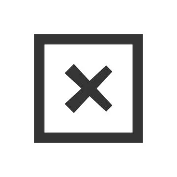 Cross Mark Icon Stock Illustration