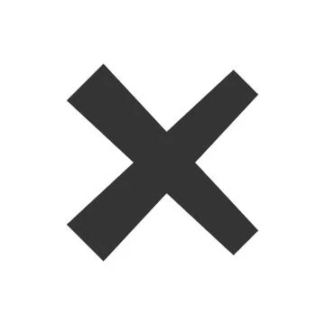 Cross mark icon Illustrazione stock