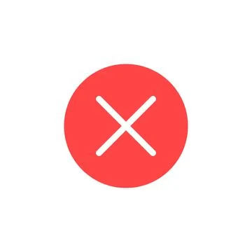 Cross mark icon Stock Illustration