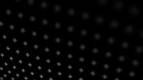 Cross mark icons looping on clean black background Vidéo 333709910
