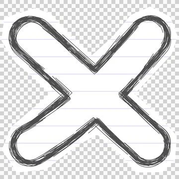 Cross mark Stock-Illustration