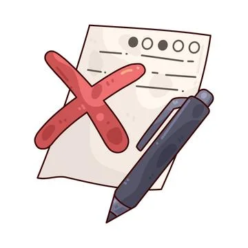 Cross Mark illustration Stock Illustration